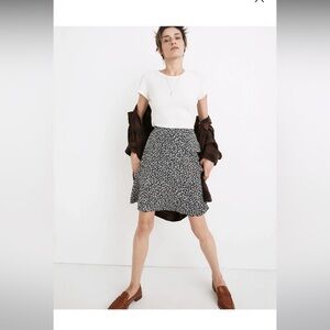 Madewell Floral A-Line Mini Skirt